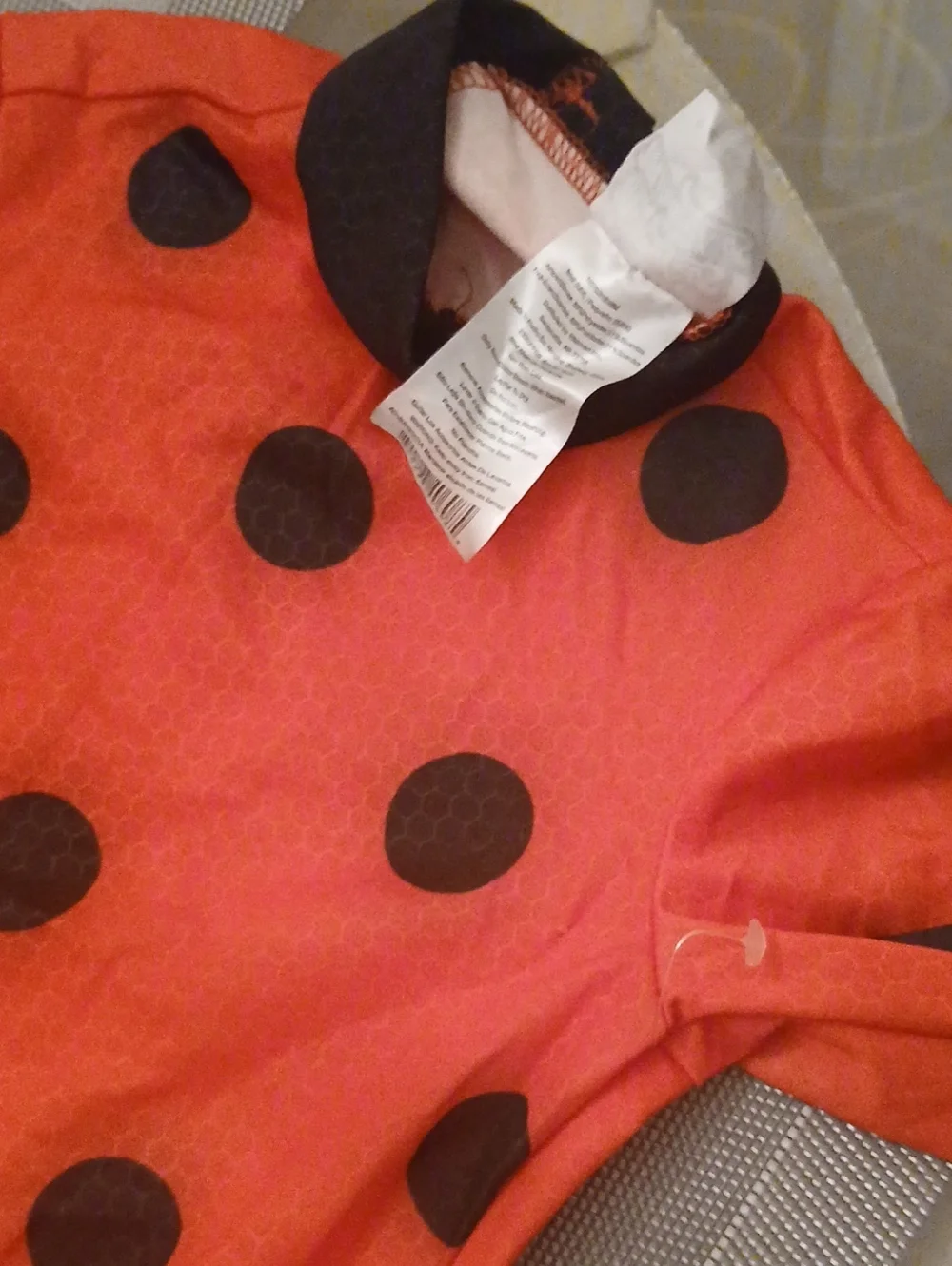 Ladybug Costume Jumpsuit And Accessories